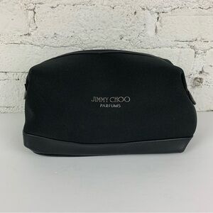 New Jimmy Choo Parfums Neoprene Scuba Zip Dopp Travel Cosmetic Bag